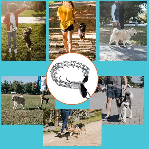 Vista 6 de Collar de entrenamiento para perros, collar ajustable para perros con hebilla de liberación rápida, collar sin tirones para perros pequeños