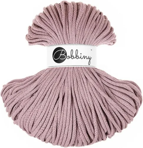 Vista 6 de Bobbiny Cordón trenzado de macramé prémium de 0.197 in (rubor), 108 yardas/330 pies (100% algodón reciclado)