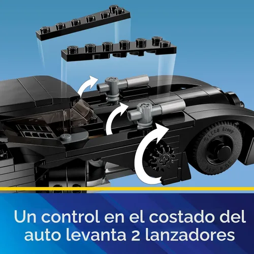 Vista 4 de Lego DC Batmobile: Batman vs. The Joker Chase 76224 Juego de juguetes de construcción, este juguete de superhéroes de DC cuenta con el icónico