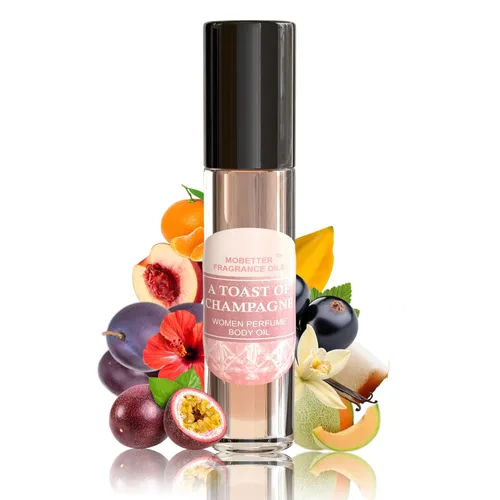 Vista 2 de MOBETTER FRAGRANCE OILS - Aceite corporal con perfume para mujer, fragancia A Toast of Champagne