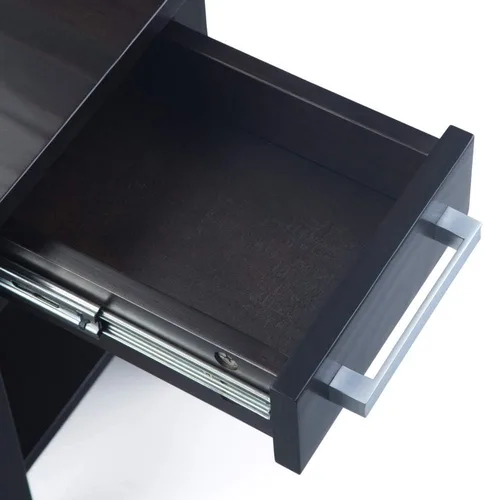 Vista 173 de Simpli Home Kitchener mesa de centro, color nogal oscuro, Pino, Distressed Grey