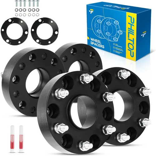 Vista 98 de PHILTOP 4x100 1.25" Espaciadores de rueda para Yaris, 2 piezas de espaciadores de rueda centrados en buje con 54.1mm de diámetro interior del buje