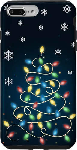 Vista 12 de Christmas Lights ICY Crystals Theme Snowflake Case for iPhone 17