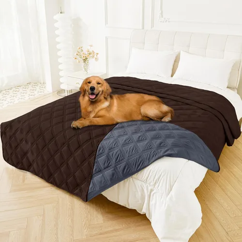 Vista 59 de Smiry Funda Manta Impermeable para Cama de Perro, Manta Suave Reversible para Mascotas, Lavable a Prueba de Fugas, Funda para Gatos y Perros