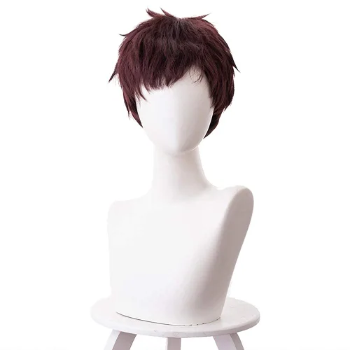 XiongXiongLe Peluca de Halloween, cosplay, anime, My Hero Academia, Overhaul Cos, juego de rol, sintético marrón, pelucas de pelo corto en capas