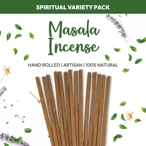 Vista 2 de Paquete variado de varitas de incienso de limpieza, 6 inciensos Masala, incienso de salvia blanca, incienso de lavanda, incienso de mirra, incienso