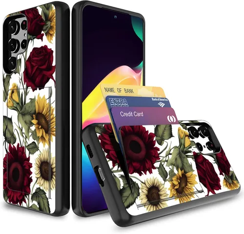 Vista 11 de Funda para Galaxy S23, doble capa suave y dura, con bolsillo, tarjeta, identificación, funda protectora para Samsung Galaxy S23 5G de 6.1 pulgadas