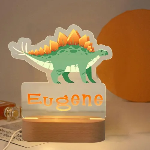 Vista 14 de Luz nocturna de león personalizada Lámpara de noche de león Luces para niños Dormitorios infantiles Decoración de guardería de león