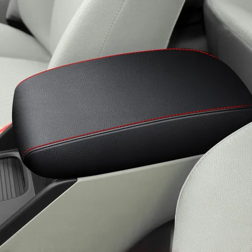 Vista 9 de AOMSAZTO Funda de reposabrazos para Civic Honda 2012-2015, color negro, almohadilla de consola central para Civic