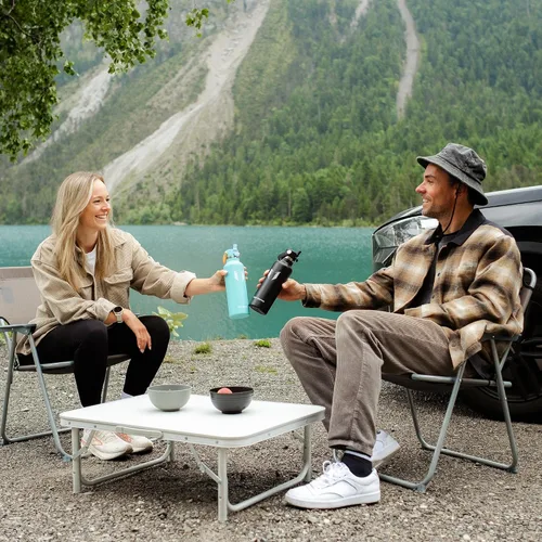 Vista 8 de Super Sparrow Botella de Agua Aislada - 17 Oz / 25 Oz / 34 Oz - Frasco FlipFlow de Boca Estándar - Libre de BPA, Botella a Prueba de Fugas