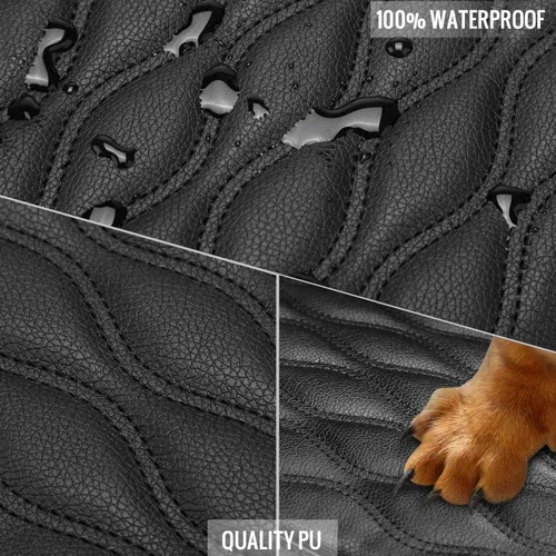 Vista 4 de Almohadilla de cuero para reposabrazos de automóvil, 2023, funda de refuerzo para consola central de automóvil, protector de cuero impermeable