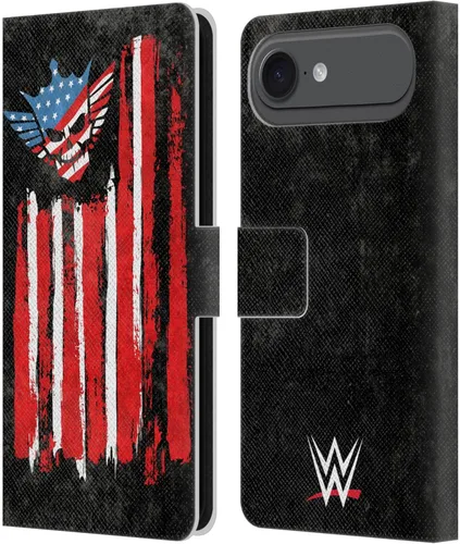 Vista 13 de Head Case Designs Officially Licensed WWE American Nightmare Flag Cody Rhodes Leather Wallet Case Compatible with Apple iPhone 7 Plus/iPhone 8 Plus