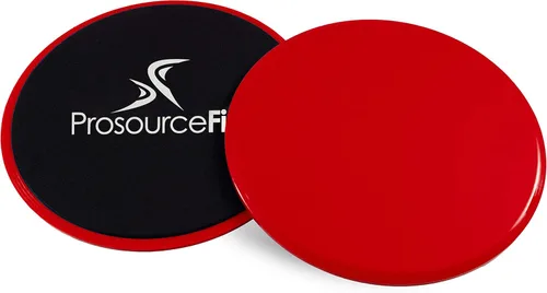 Vista 7 de ProsourceFit Discos de ejercicio deslizantes de núcleo, deslizadores de doble cara para uso en cualquier superficie en casa o gimnasio