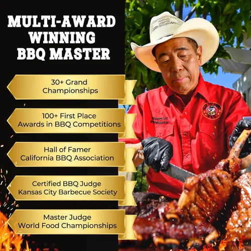 Vista 4 de Slap Yo Daddy - Salsa para barbacoa, Carolina Tangy, salsa Caroline BBQ de Pitmaster Harry Soo, sabor a base de vinagre picante y dulce para asar