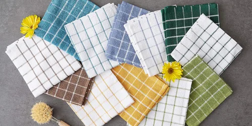 Vista 6 de DII Basic Terry Collection - Juego de paños de cocina con ventana, 12 x 12 pulgadas, verde antiguo, 6 piezas