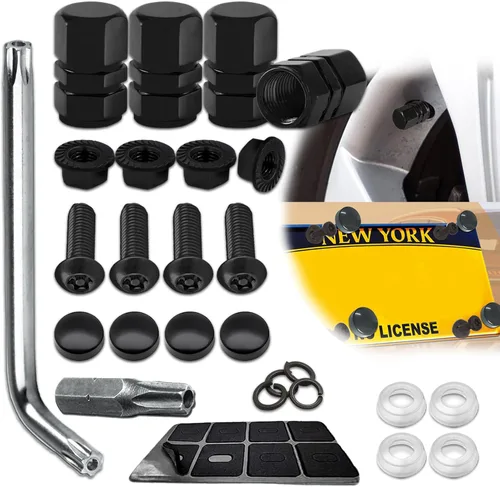 Vista 8 de Tornillos antirrobo para matrícula, pernos antirrobo para marco de matrícula, sujetadores resistentes a manipulaciones, tornillos de matrícula