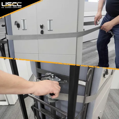 Vista 22 de US Cargo Control Carretilla de electrodomésticos resistente con escalador de escaleras y ruedas de retroceso, capacidad de 1,200 libras, camión