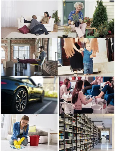 Vista 8 de Taburete rodante con respaldo Silla enrollable Taburetes rodantes resistentes con ruedas para oficina en casa, garaje, mecánico, suelo, taller