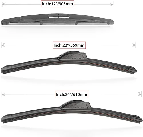 Vista 5 de Juego de escobillas limpiaparabrisas de repuesto para Ford Flex 2009 2010 2011 2012 2013 2014 2015 2016 2017 2018 2019 calidad original de fábrica