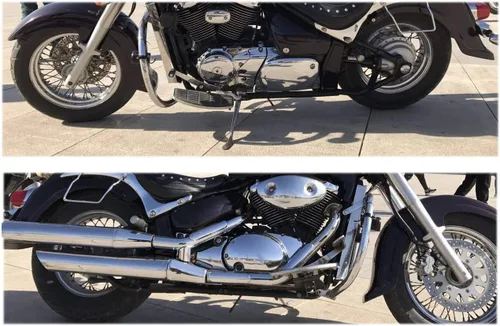 Vista 2 de Mallofusa Protector de parachoques de barra de choque CNC para motor de carretera para Suzuki 2001-2011 Volusia VL800 y 2005-2011 Boulevard C50