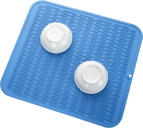 Vista 542 de MicoYang Alfombrilla de Silicona para Secar Platos de Múltiples Usos, Fácil de Limpiar, Ecológica, Alfombrilla de Silicona Resistente al Calor