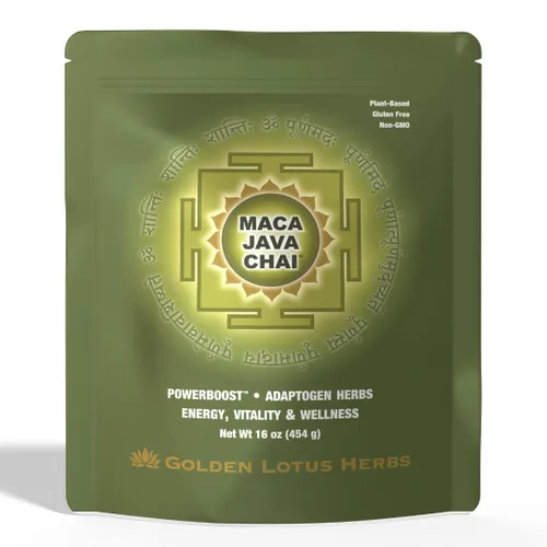 Vista 4 de Golden Lotus Herbs Té Chai (Shakti Chai PowerBoost con adaptógenos, 5 onzas)