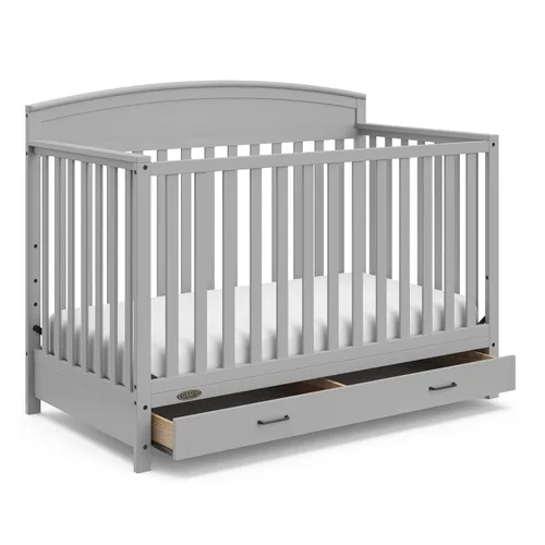 Vista 22 de Graco Benton - Cuna convertible 5 en 1 con cajón, certificado GREENGUARD Gold, se convierte de cuna de bebé a cama infantil, sofá cama y cama