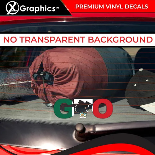 Vista 6 de GTO Guanajuato Bandera México - Calcomanía (8 x 2.6 pulgadas)