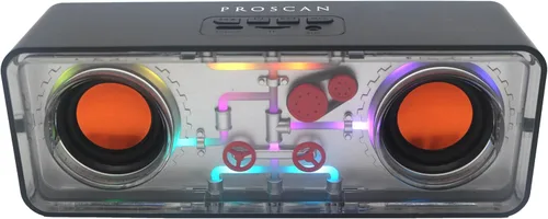 Altavoz Bluetooth portátil - Altavoces duales inalámbricos | Altavoz Bluetooth pequeño con luces | Entrada de tarjeta AUX y TF | Ideas de regalos