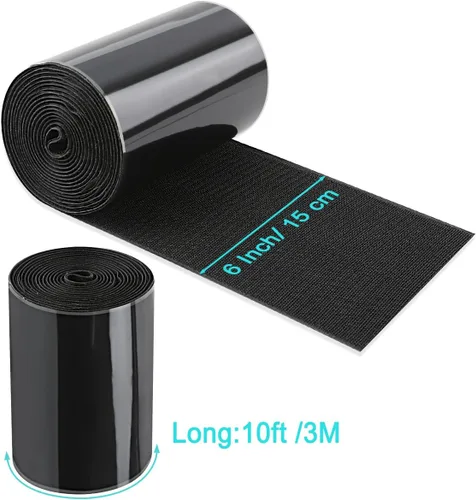 Vista 5 de Cinta de agarre enrollada de 6 x 10 pies, tiras de cojín de sofá resistentes con adhesivo para evitar que los cojines del sofá se deslicen