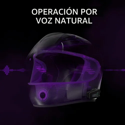 Vista 6 de Cardo Packtalk Neo Sistema de comunicación y intercomunicador para casco de motocicleta, impermeable, 2ª generación Mesh - Conecta hasta 15 pilotos