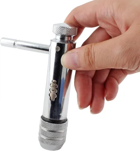 Vista 3 de Llave de llave de trinquete ajustable con mango en T Rango de capacidad de llave M3-M8