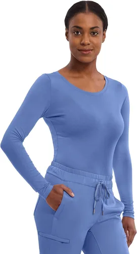 Vista 7 de healing hands - Camiseta interior de manga larga para uniforme médico, camiseta tejida para mujer, 5047 Melissa