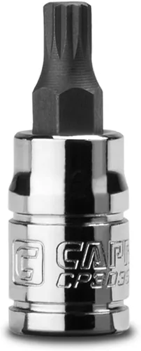 Vista 9 de Capri Tools 0.157 in M4 Stubby XZN Triple Square Bit Socket, 1/4-Inch Drive (CP30351)