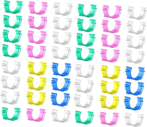 100 clips de bobina de coser, clips de soporte de bobina, abrazaderas de soporte de bobina, clips de rosca, herramienta de máquina de coser,