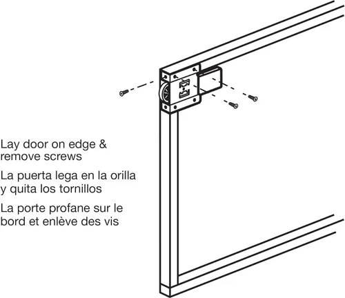 Vista 3 de Prime-Line N 6870 - Conjunto de rodillo para puerta de espejo, 1-1/2 pulgadas, carcasa de acero y rodamientos de bolas, rueda de plástico cóncava