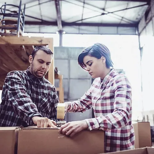 Vista 7 de itechpanda 3 rollos de cinta de embalaje transparente, 1.8 pulgadas de ancho x 55 yardas por rollo para cinta de embalaje resistente para cajas