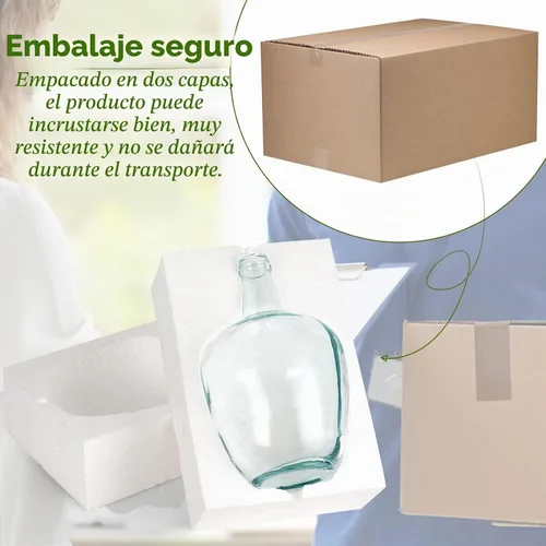 Vista 6 de Bfttlity - Jarrón de cristal transparente para centros de mesa, decoración del hogar, L Jarrón transparente de 15 pulgadas de alto para ramas