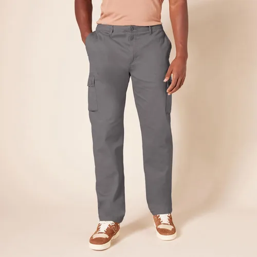 Vista 6 de Yaxa Essentials - Pantalones cargo elásticos de corte recto para hombre (disponibles en tallas grandes y altas)