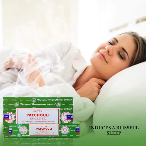 Vista 2 de Satya Palitos de incienso Nag Champa Patchouli, 12