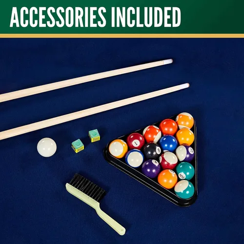 Vista 8 de Mesa de Billar Thornton de 7 Pies, Diseño Moderno de Bolsillo con Juego de Bolas de Billar y Taco, Perfecto para Salas