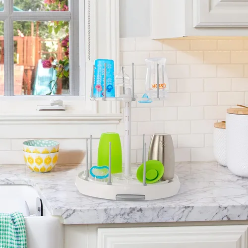 Vista 3 de Munchkin® Estante de secado de alta capacidad para biberones y accesorios, blanco