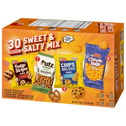 Vista 4 de Keebler, Galletas y galletas, paquete variado, 31.2 onzas (30 unidades) (paquete de 2)