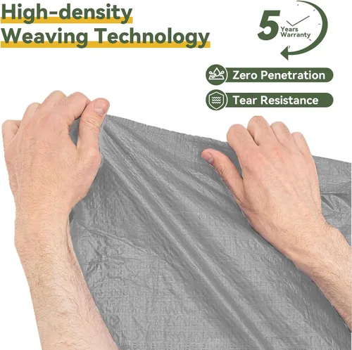 Vista 5 de Aoxun - Cochera portátil y resistente de 10x20 pies con toldo y resistencia al viento, tienda para auto al aire libre con dosel resistente a Gris