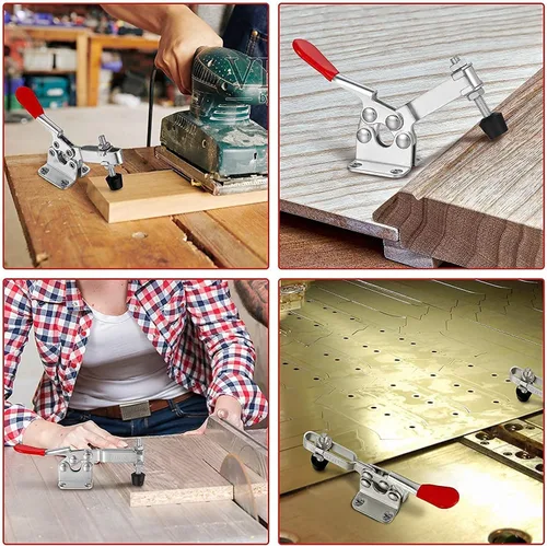 Vista 6 de Auniwaig Abrazaderas de palanca, abrazadera de palanca de liberación rápida para carpintería, 500 libras 500.4 lbs de sujeción abrazadera