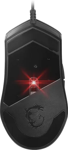 Vista 7 de MSI Clutch GM30 - Ratón para videojuegos luz mística RGB cable USB diseño simétrico