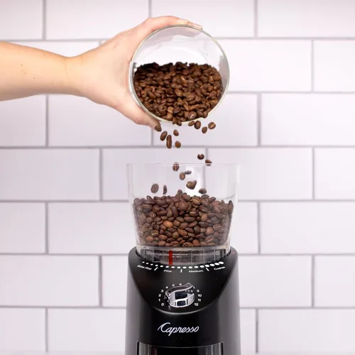Vista 9 de Capresso Infinity Plus Molinillo de Fresas Cónicas, Negro