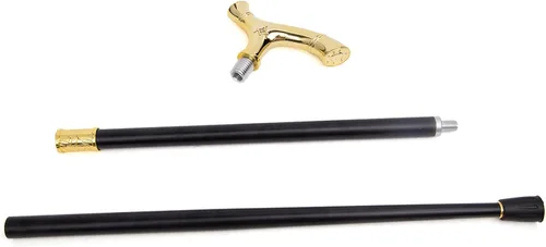 Vista 8 de Masonería de oro masonería VG alivio bastón para caminar moda bastón caballero Crosier perilla bastón 36.6 in