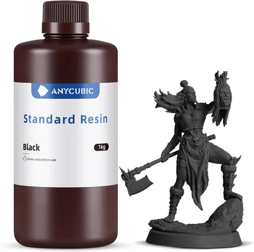 ANYCUBIC Resina de impresora 3D, resina 3D de curado UV LCD de 405 nm, resina de fotopolímero rápido y de alta precisión para impresora 3D de resina