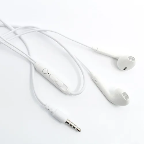 Vista 11 de Auriculares con cable con micrófono, auriculares intrauditivos de 0.138 in con control de volumen en línea, auriculares enchufables para portátiles